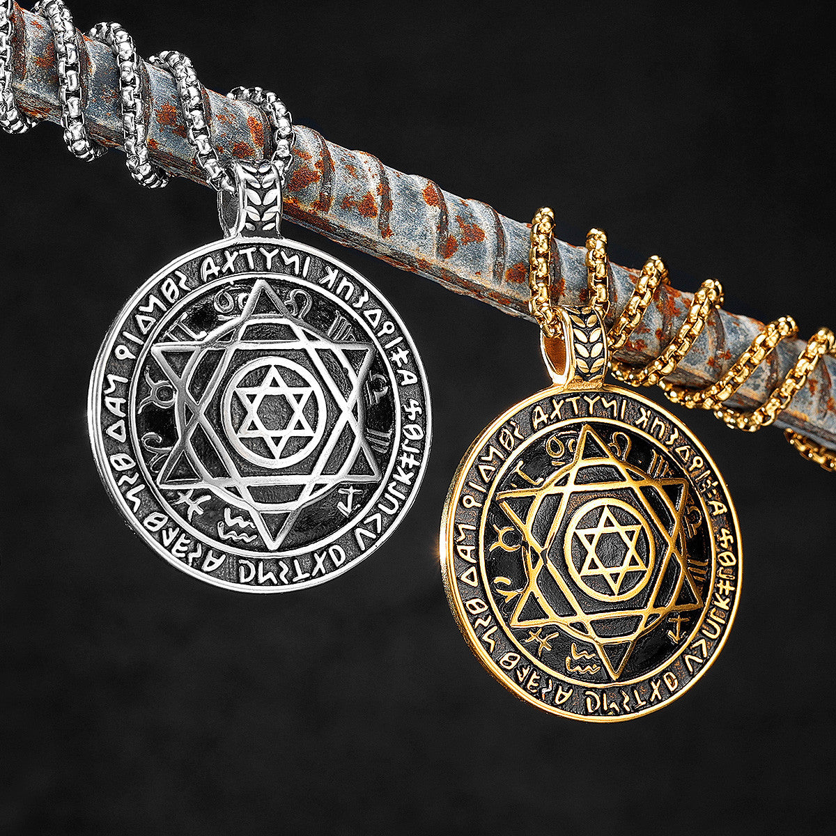 Hexagram | Judaism Star of David 14k Gold No Fade Stainless Steel Street Style Pendant