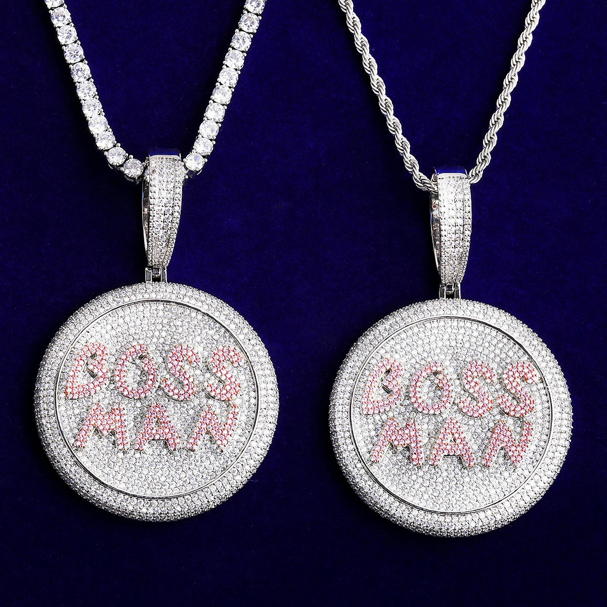 Boss Man | VVS Diamond CZ Iced Blinged Out Boss Man Hip Hop Luxury Pendant