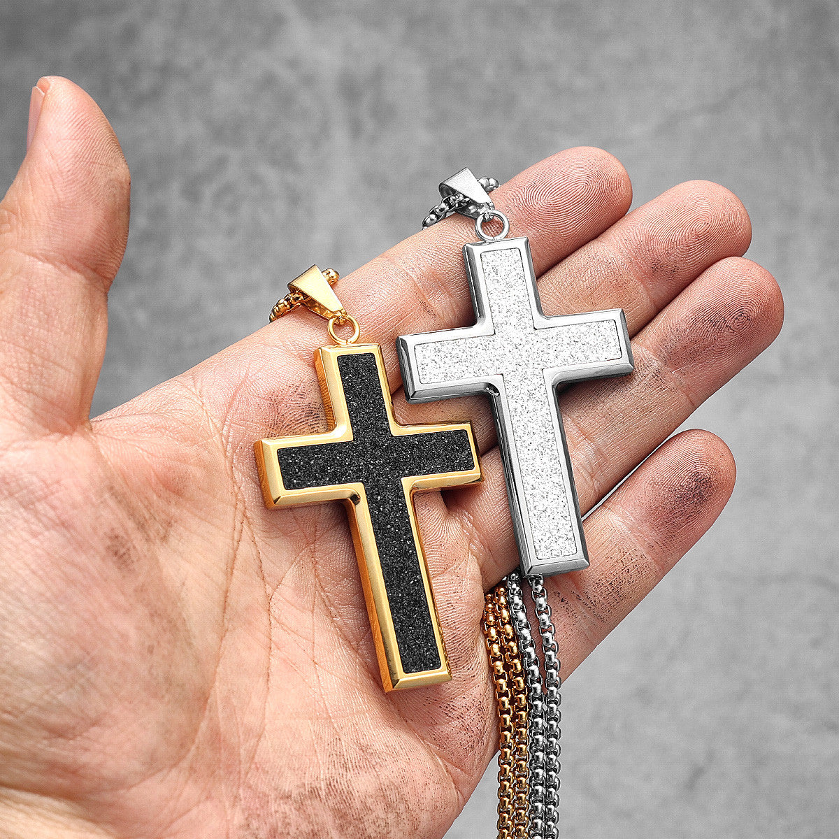 Shining Cross | 316L Simple Luxury No Fade Stainless Steel Hip Hop Cross Pemdant