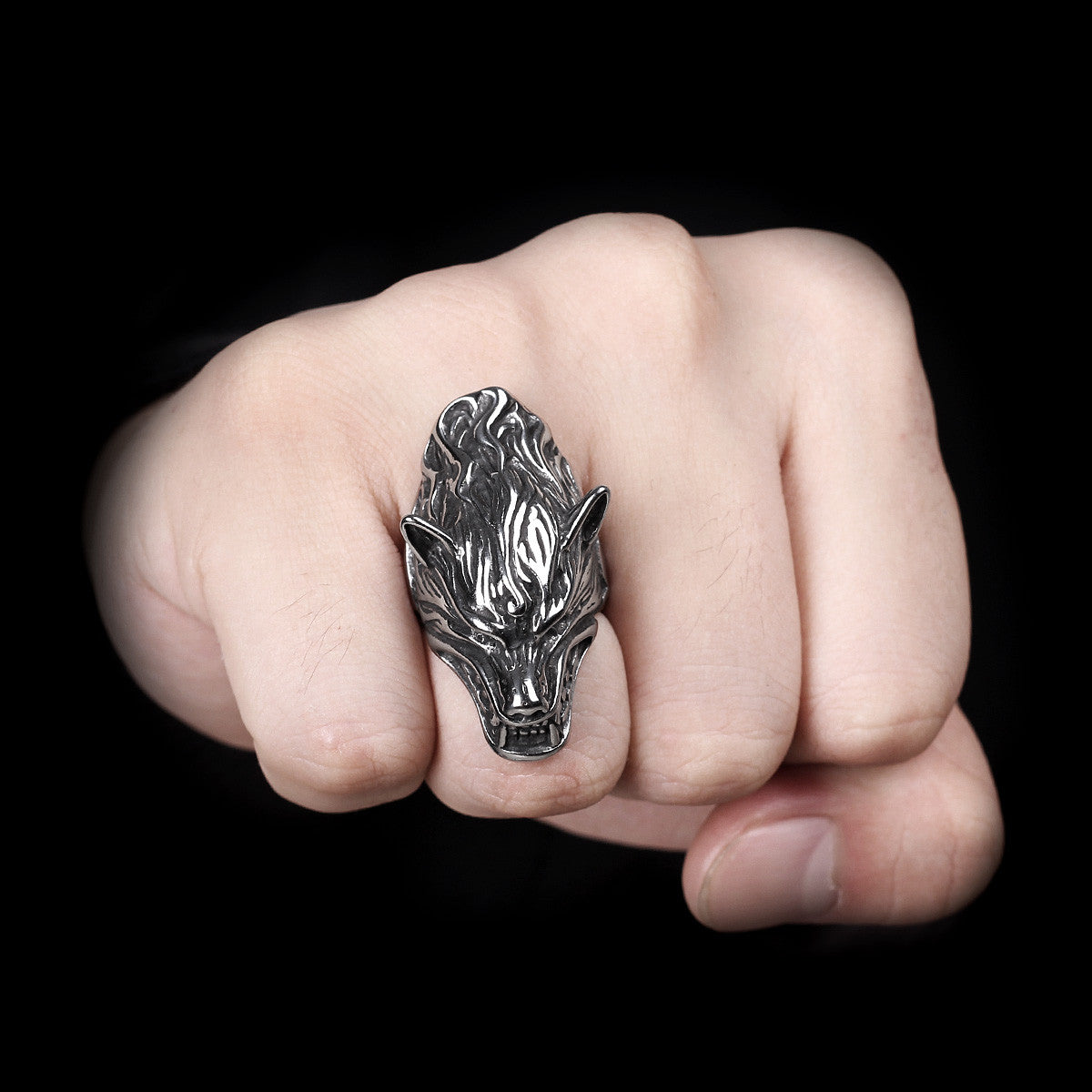Hungry Wolf | 316L Solid Stainless Steel Men's Hungry Like A Wolf Ring