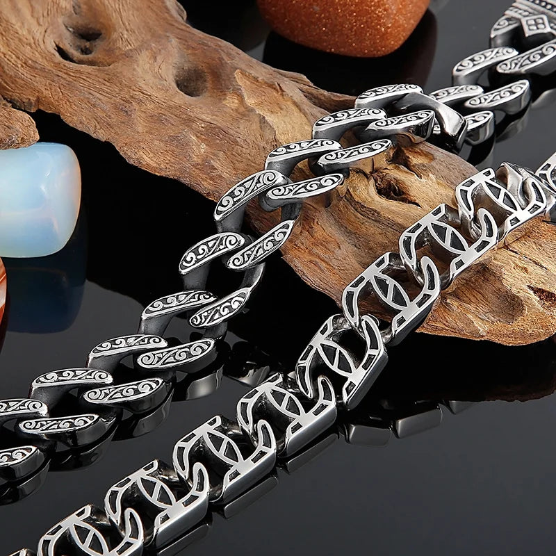 Fearless Guardian | Mens No Fade Stainless Steel Street Rock Totem Bracelet