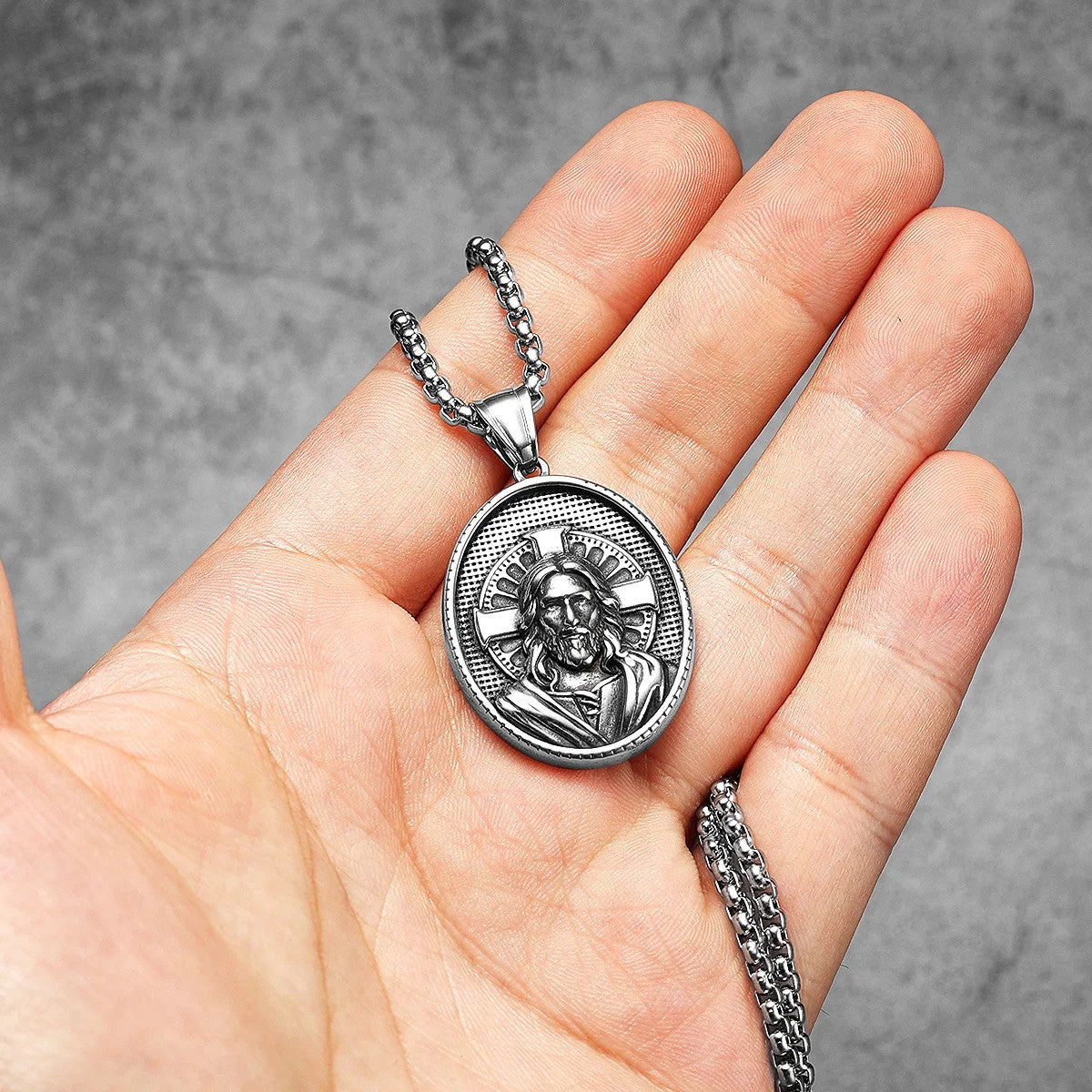 Cross Christian Collection |  Solid Stainless Steel Powerful Jesus Amulet Pendants