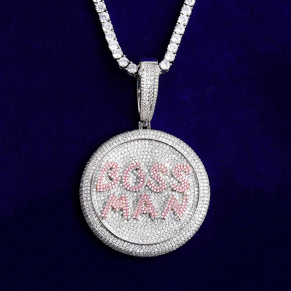 Boss Man | VVS Diamond CZ Iced Blinged Out Boss Man Hip Hop Luxury Pendant