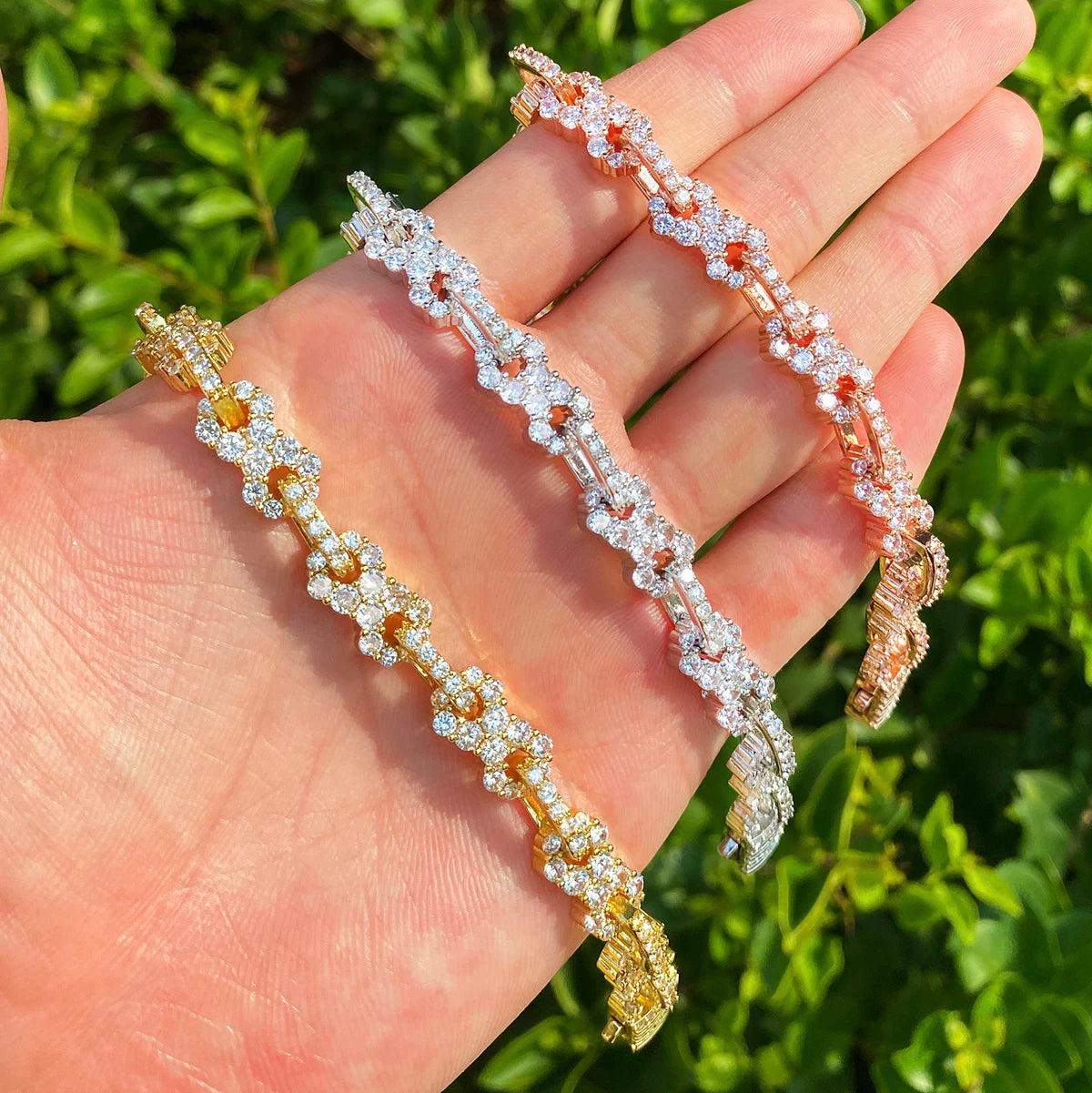 Infinite Cuban | Iced Blinged Out VVS Diamond CZ Infinity Cuban Link Chain Bracelet