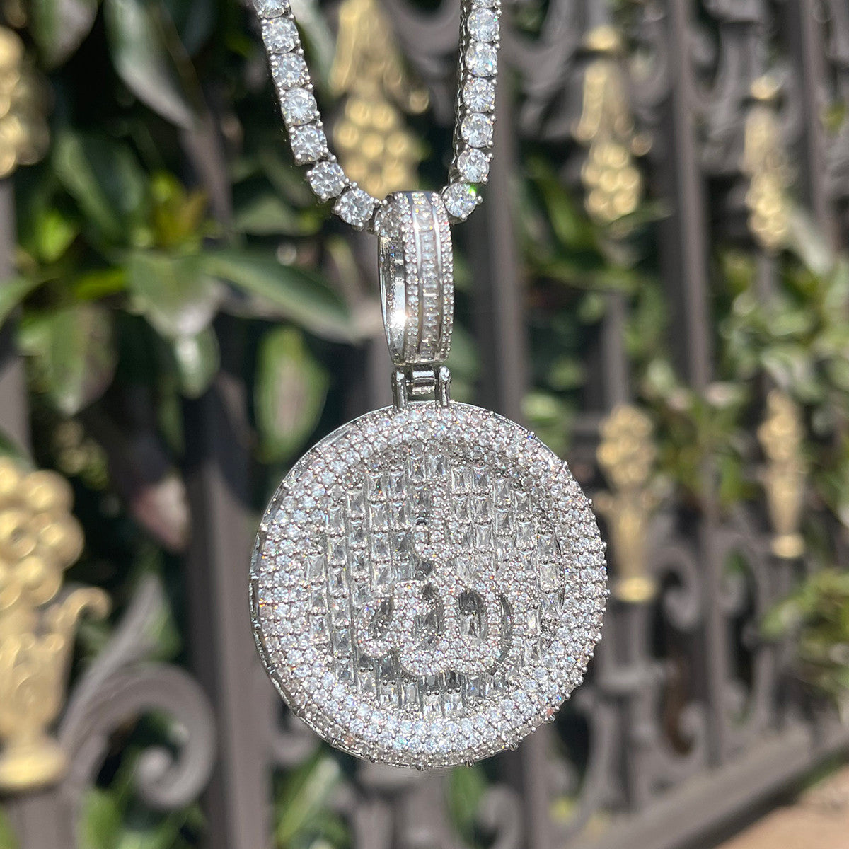 The Opulent Allah | VVS Diamond CZ Baguette Hip Hop Spiritual Pendant