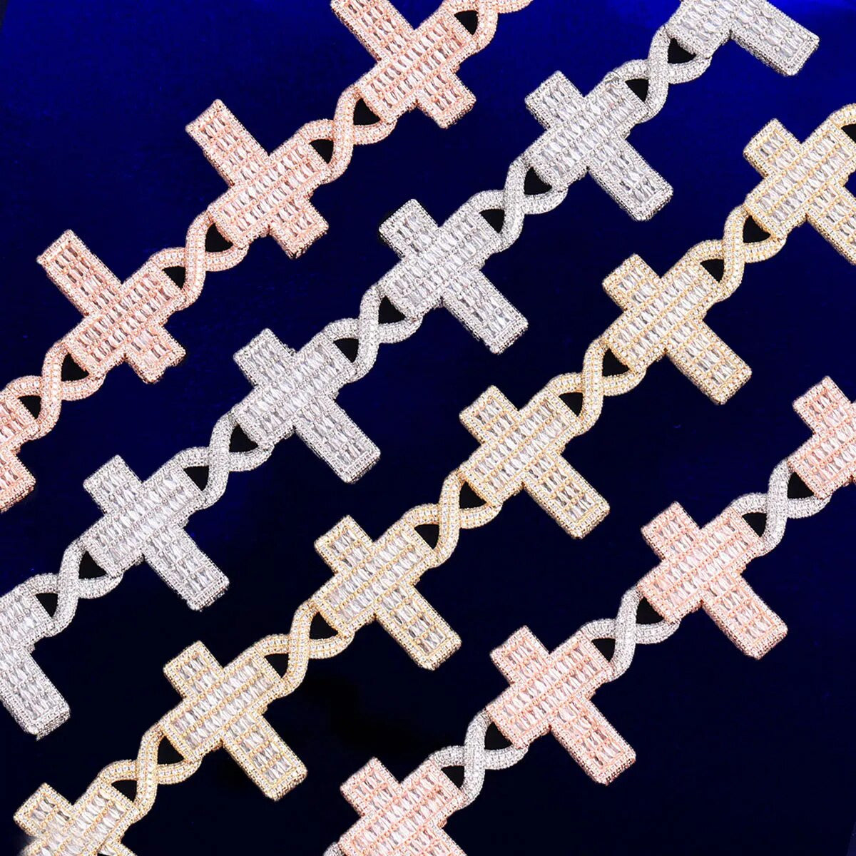 Iced Infinity | VVS Diamond Baguette Cross Link Hip Hop Chain Necklace