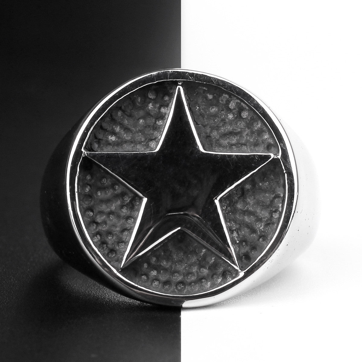 El Capitan | 316L No Fade Stainless Steel 5 Pointed Star Biker Street Wear Hip Hop Rings