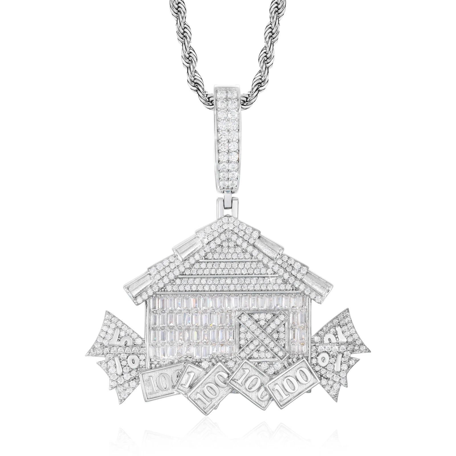 Cash House | Real D VVS1 Moissanite Diamond Boss Baller 925 Luxury Hip Hop Pendant