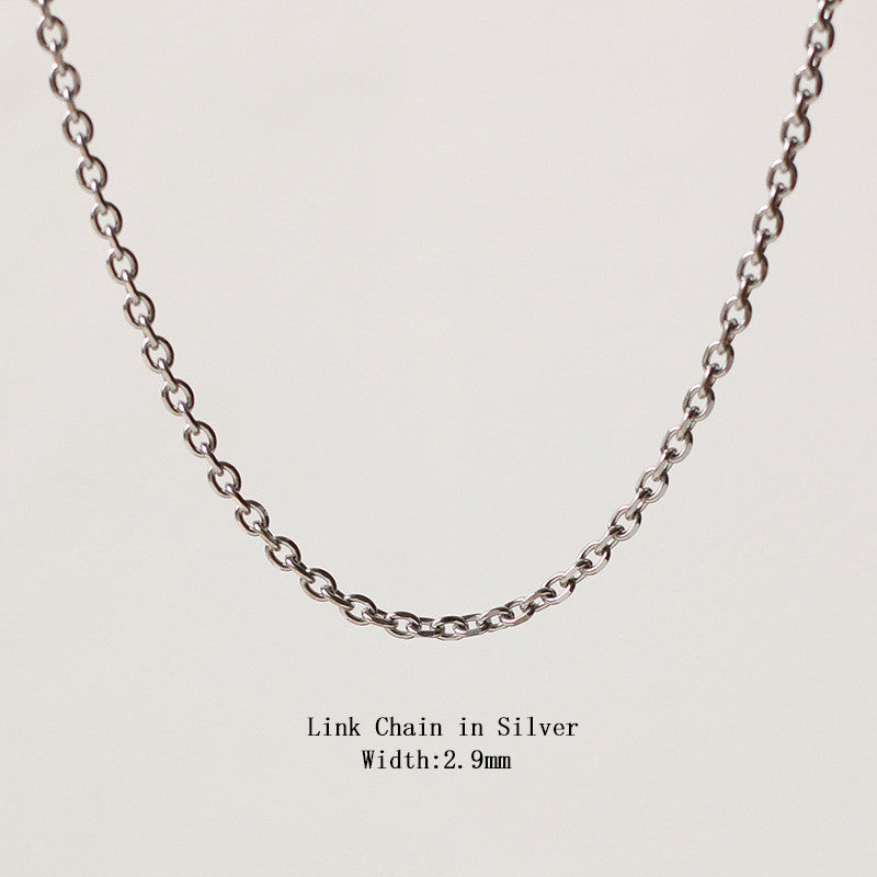 18k Gold Stainless Steel Thin Delicate Link Flower Coin Cuban Chain Layered Necklace