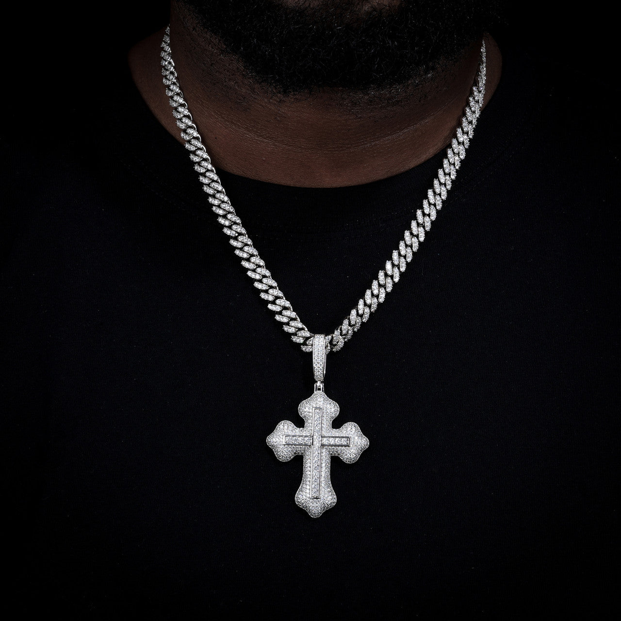 Spirit Within | Luxury Moissanite Diamond Solid 925 Silver Hip Hop  Cross Pendant