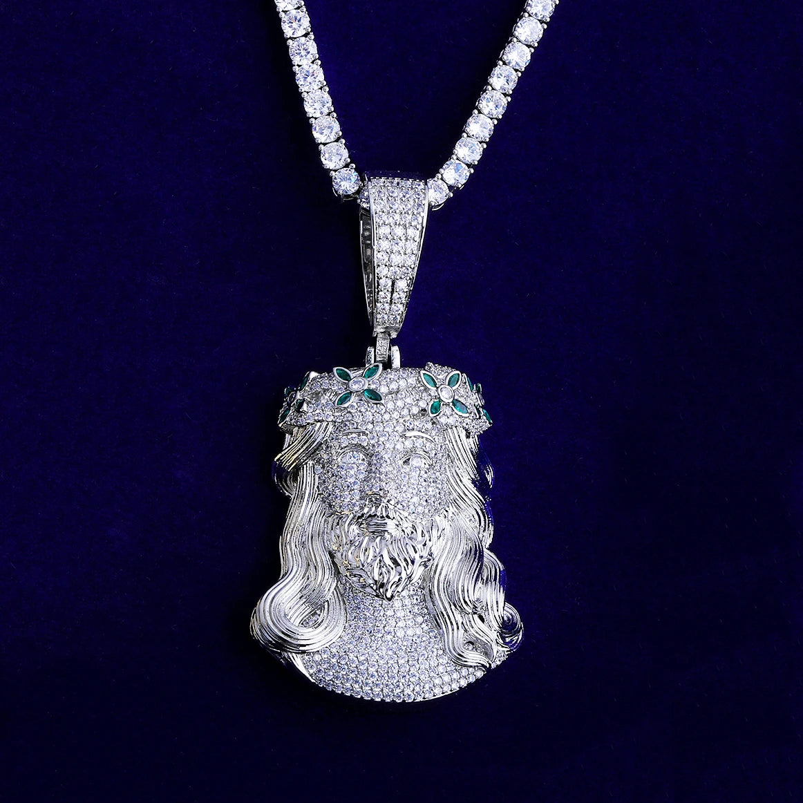 Ascended One | VVS Diamond 5AA+ CZ Luxury Hip Hop Jesus Piece Iced Pendant