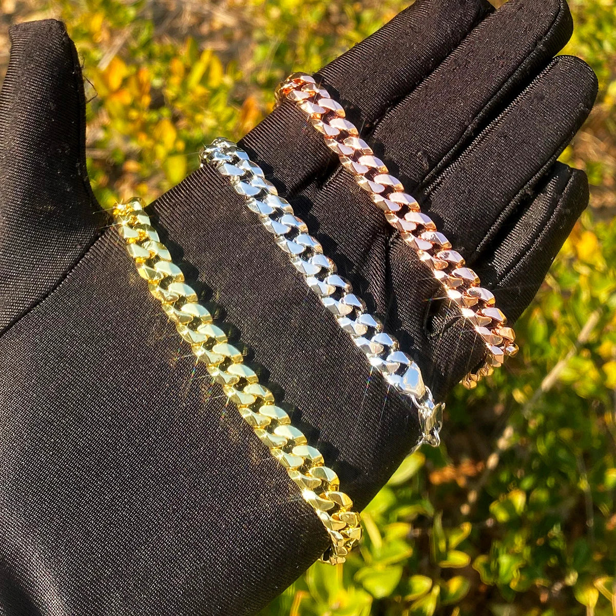 Classic Cut Miami Cuban Link Lobster Clasp Hip Hop Bracelet