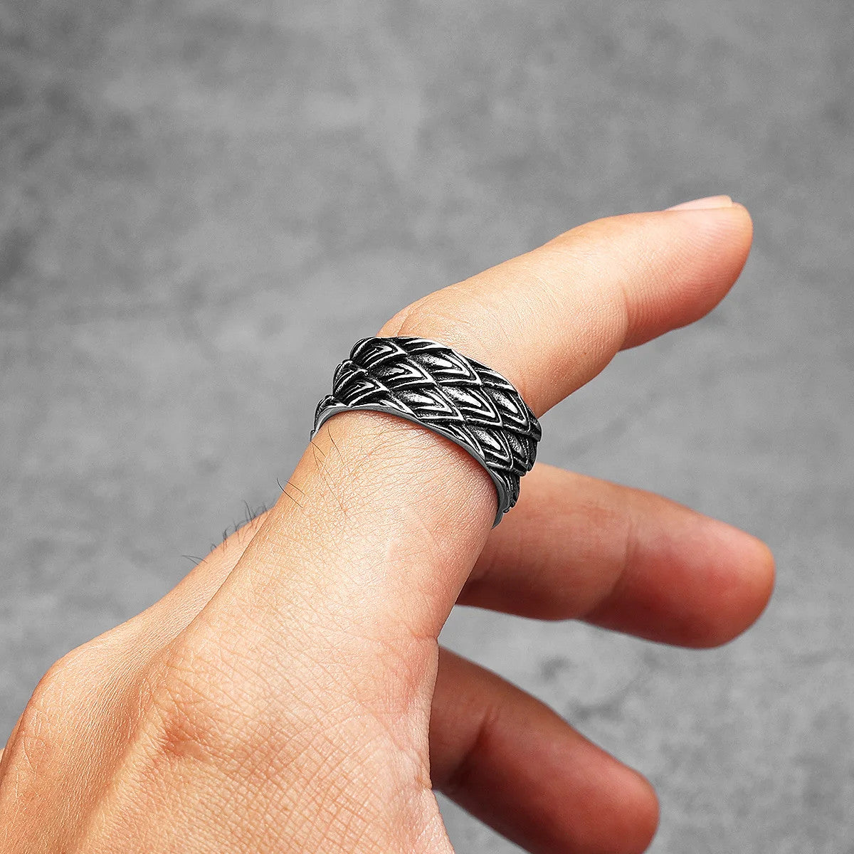 Unique Eagle Feather | 316L No Fade Stainless Steel Street Wear Men's Fashion Rings