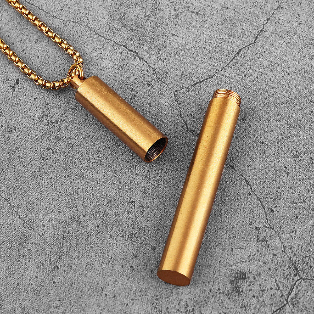 The Last Cigarette | 316L No Fade Stainless Steel Hip Hop Cigarette Case Pendant