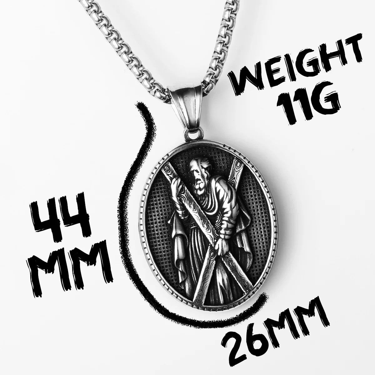 Spiritual Collection | 316L No Fade Stainless Steel Angels Saints Spiritual Pendants