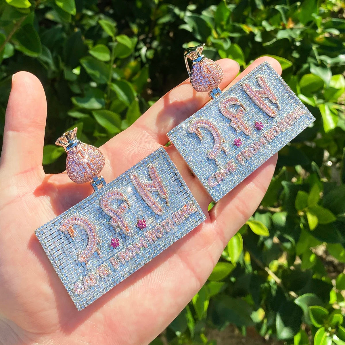 CFN | VVS Diamond CZ Came From Nothing Iced Blinged Out Hip Hop Pendant