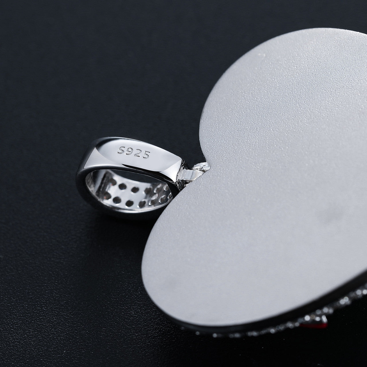 Genuine VVS Diamond Get The Money Bleeding Broke Heart Hip Hop Pendant Chain Necklace