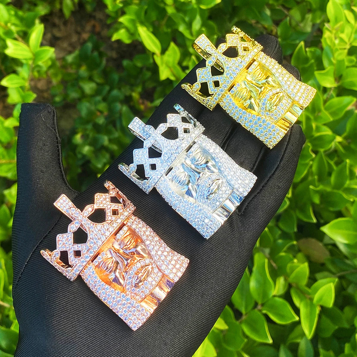 The Kingdom | VVS Diamond CZ Iced Blinged Out Jesus Piece Hip Hop Pendant