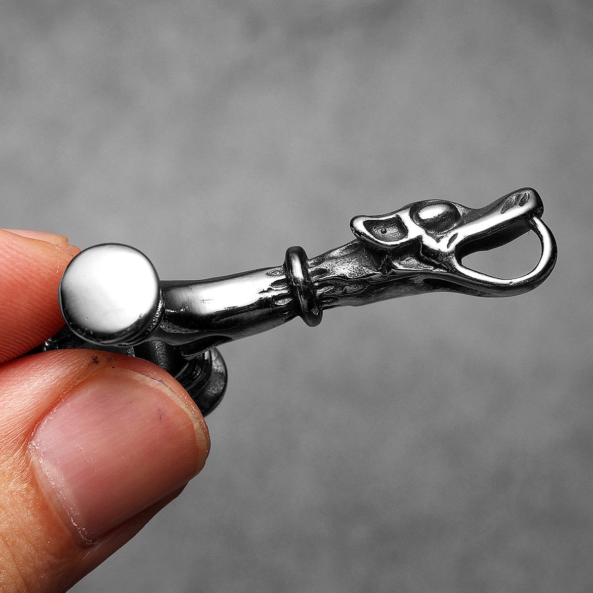 Hollow Wolf Cross | 316L No Fade Stainless Steel Wolf Cross Street Wear Pendant