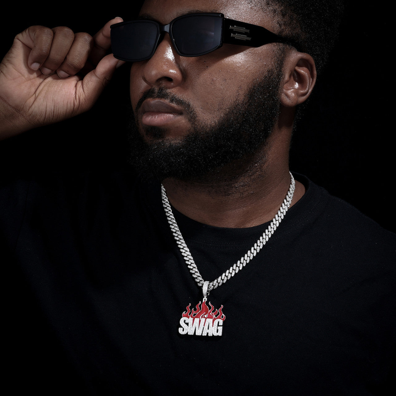 Fire Swag | 925 Solid Silver Moissanite Diamond Iced Blinged Out Hip Hop Pendant