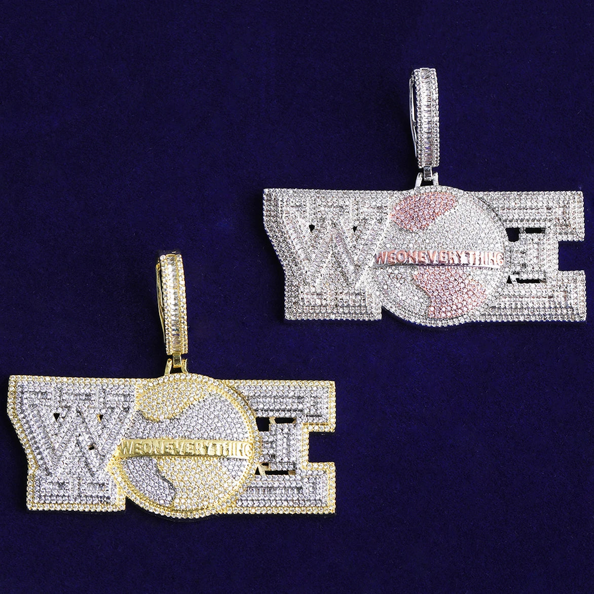 WE ON EVERYTHING | Flooded Ice VVS Diamond CZ 5AA+ Hip Hop Pendant Chain