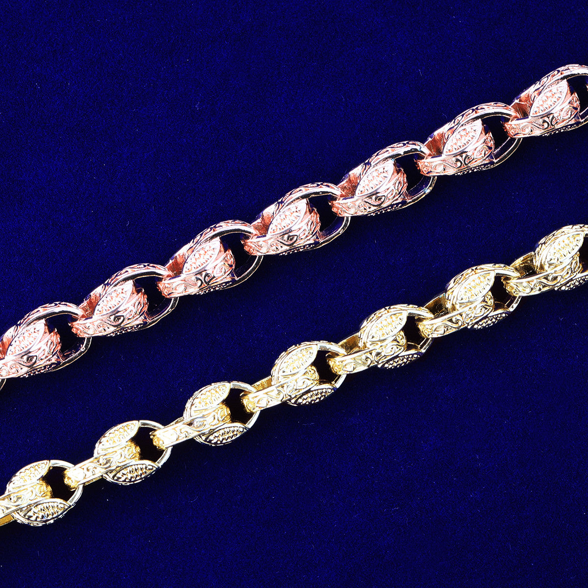 LuxeTulip | Mens 12mm 3D Tulip Link Rebirth Retro Design Hip Hop Bracelet