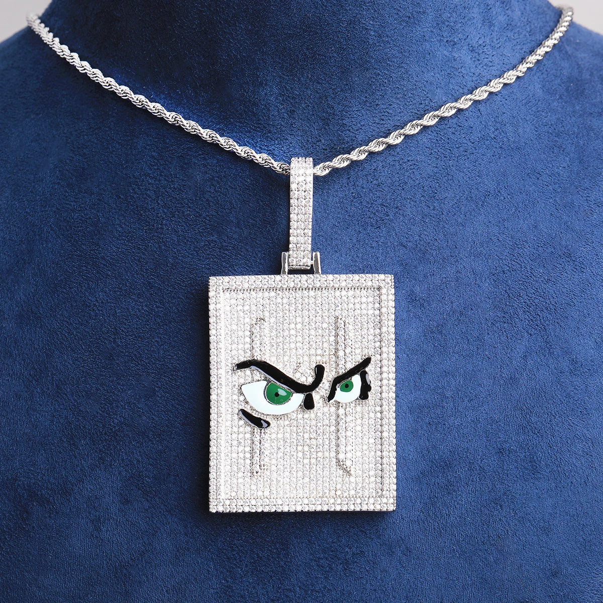 Birds Eye Anime | VVS Diamond CZ 5AA+ Hip Hop Pendant Chan Necklace