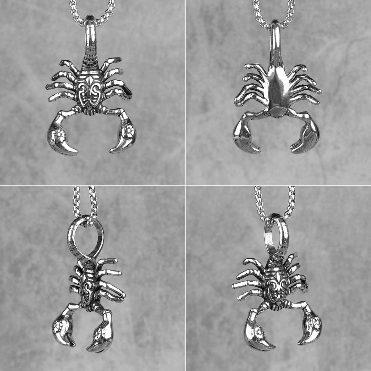 Scorpion King | No Fade Silver Stainless Steel Street Wear Hip hop Pendant