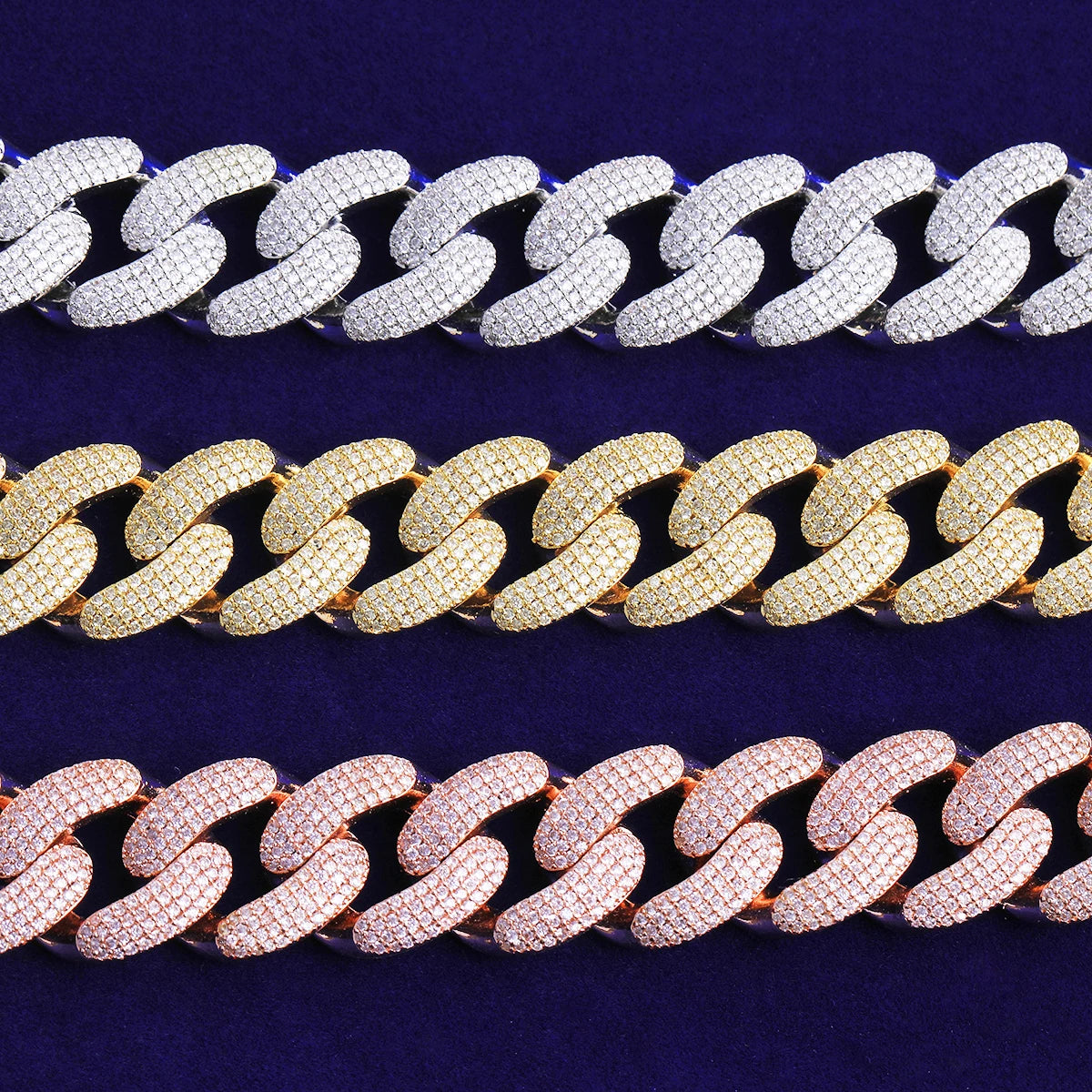 Classic Cut | Diamond CZ 20mm 5AA+ Stones Miami Cuban Link Hip Hop Chain Necklace