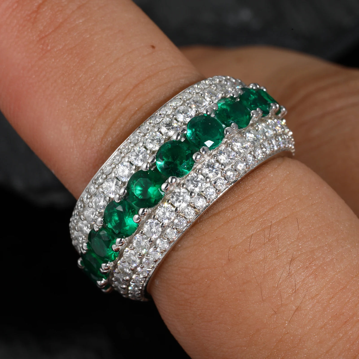Skunked Ice | VVS Diamond Moissanite Solid 925 Iced Blinged Out Rings