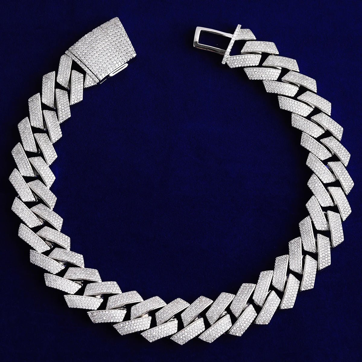 The Four Row | 20mm VVS Diamond CZ 5AA+ 4 Row Miami Cuban Link Chain Necklace