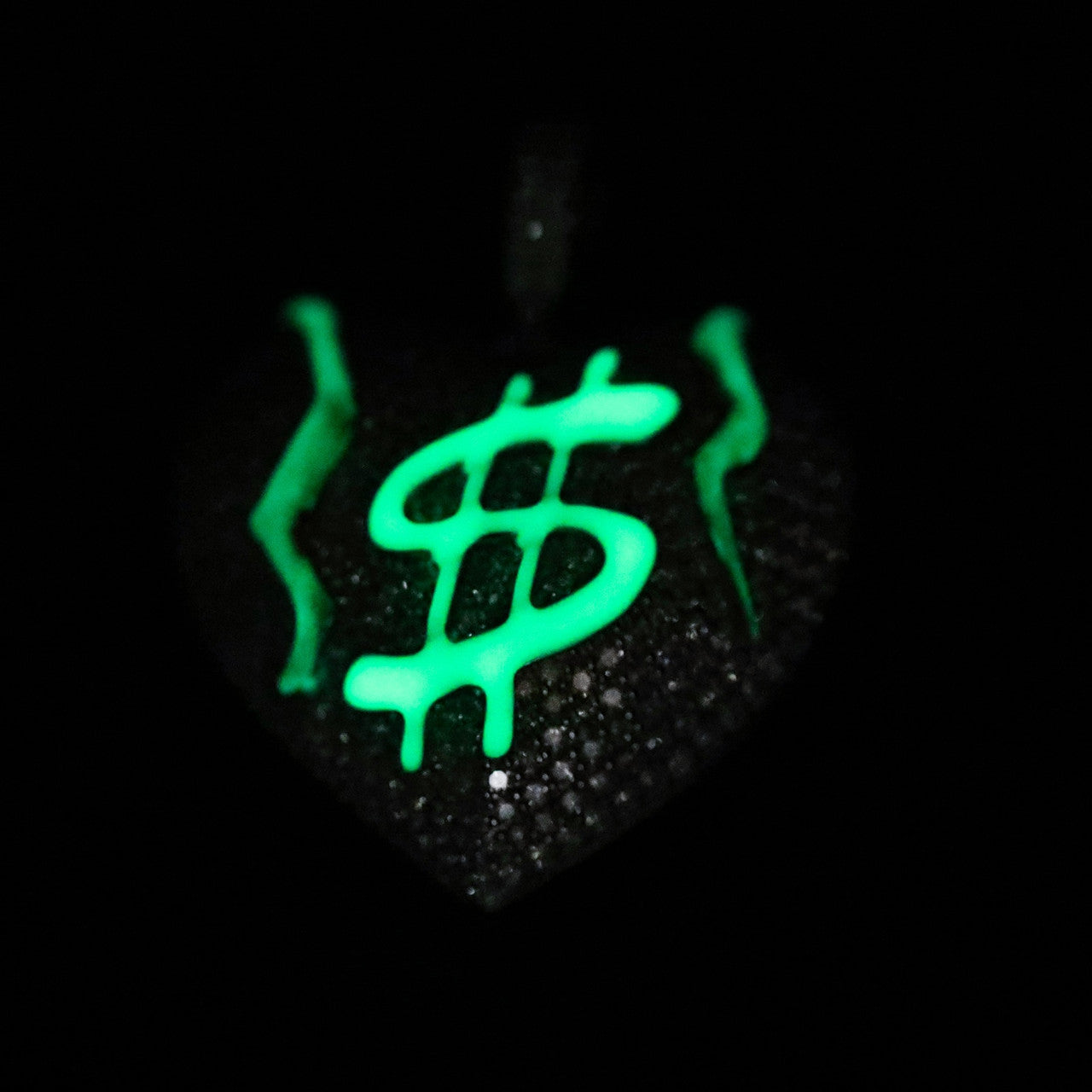 Genuine VVS Diamond Get The Money Bleeding Broke Heart Hip Hop Pendant Chain Necklace