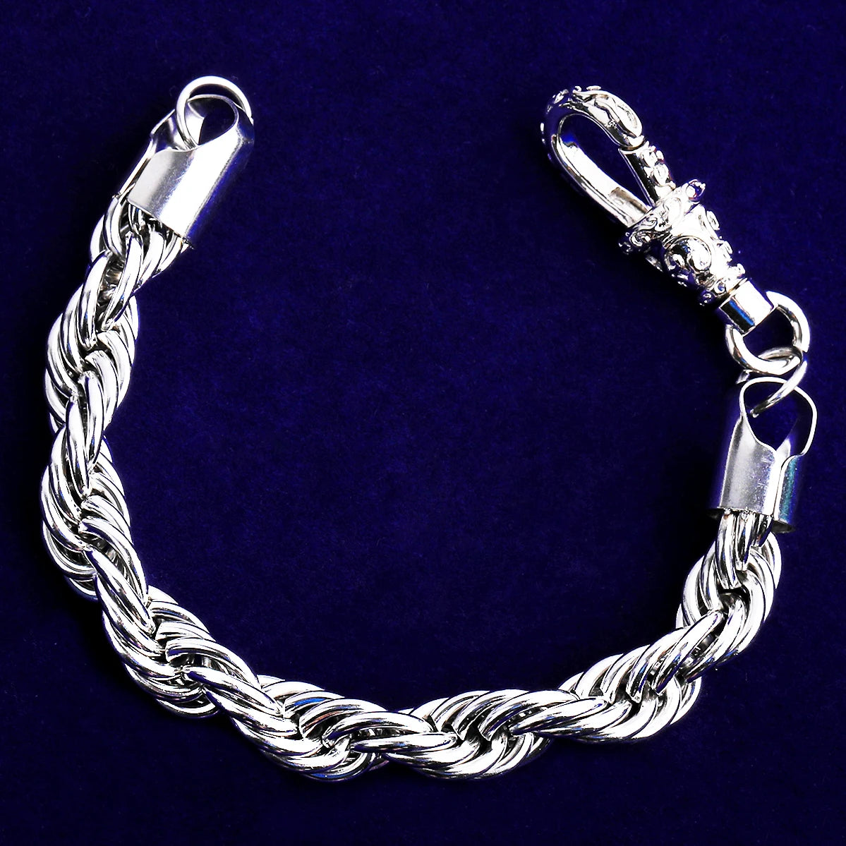 10MM Belcher Rope | 24k Gold Solid Stainless Steel Belcher Clasp Hip Hop Bracelets