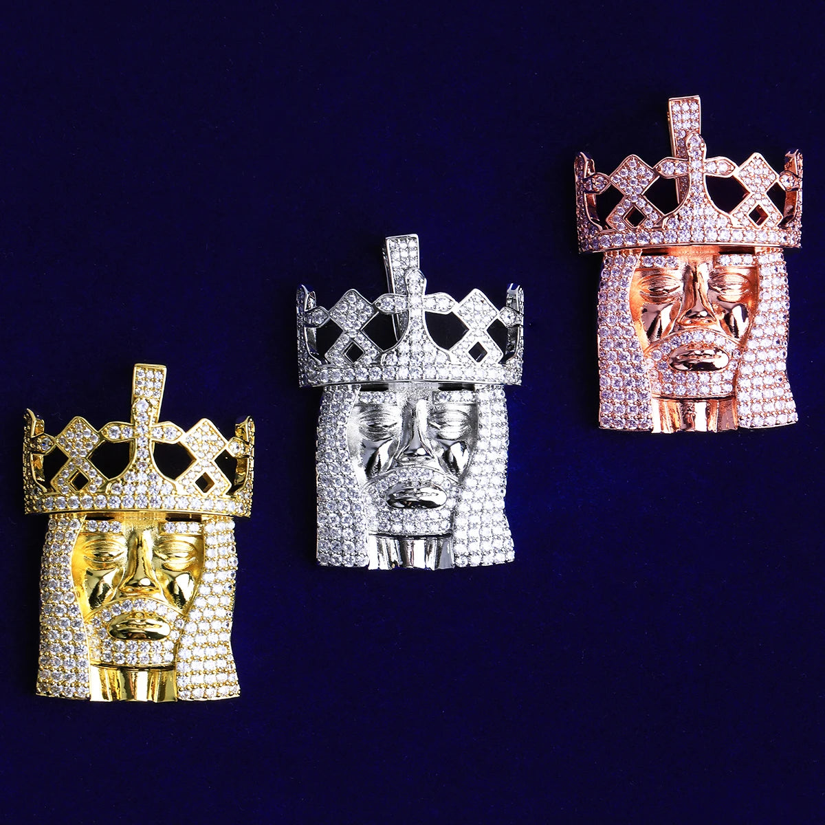 The Kingdom | VVS Diamond CZ Iced Blinged Out Jesus Piece Hip Hop Pendant