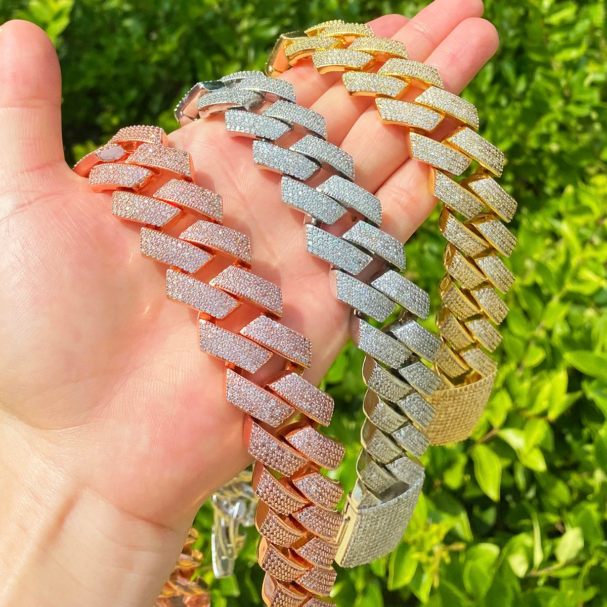 The Four Row | 20mm VVS Diamond CZ 5AA+ 4 Row Miami Cuban Link Chain Necklace