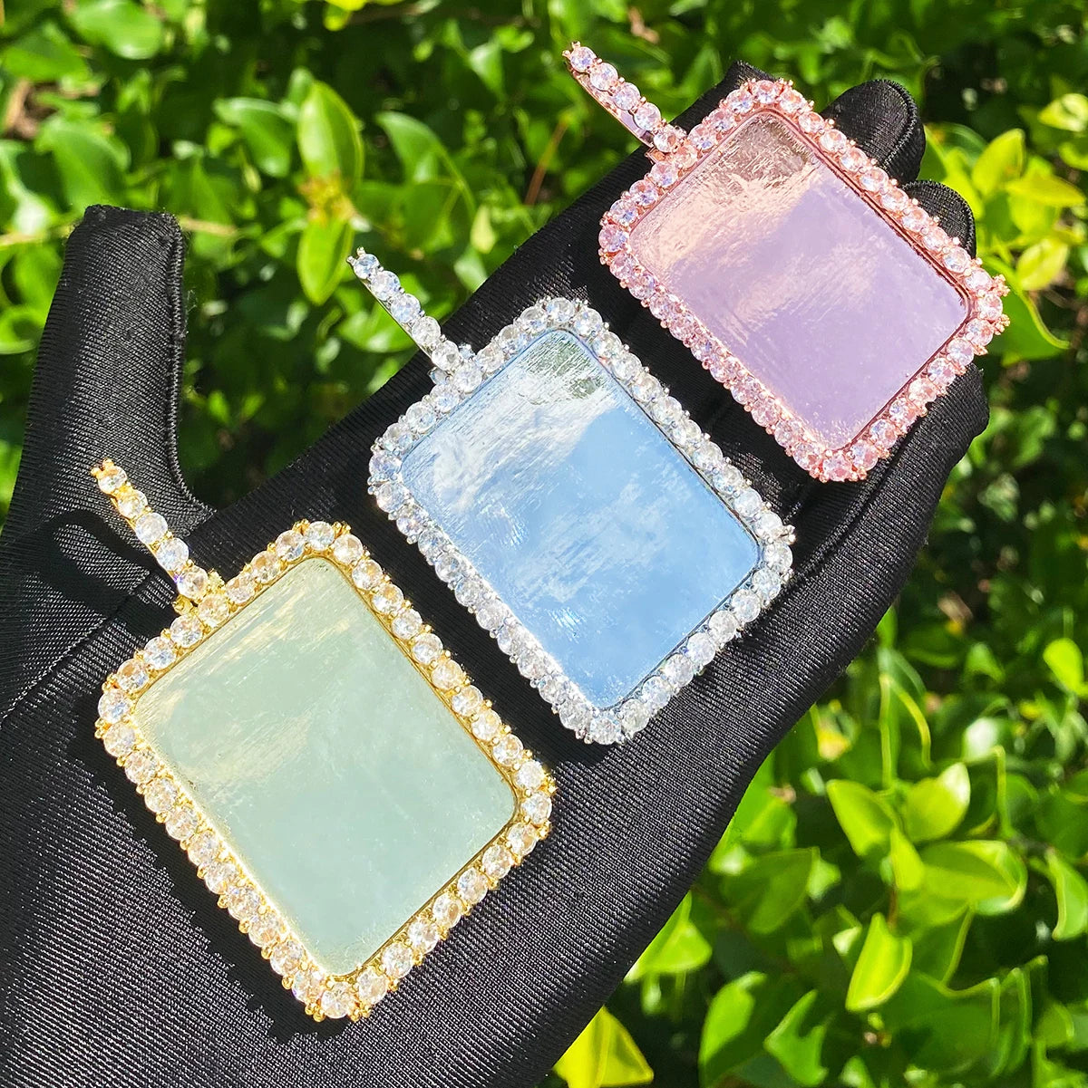 Photo Bomb | VVS Diamond CZ Iced Blinged Out Photo Picture Necklace