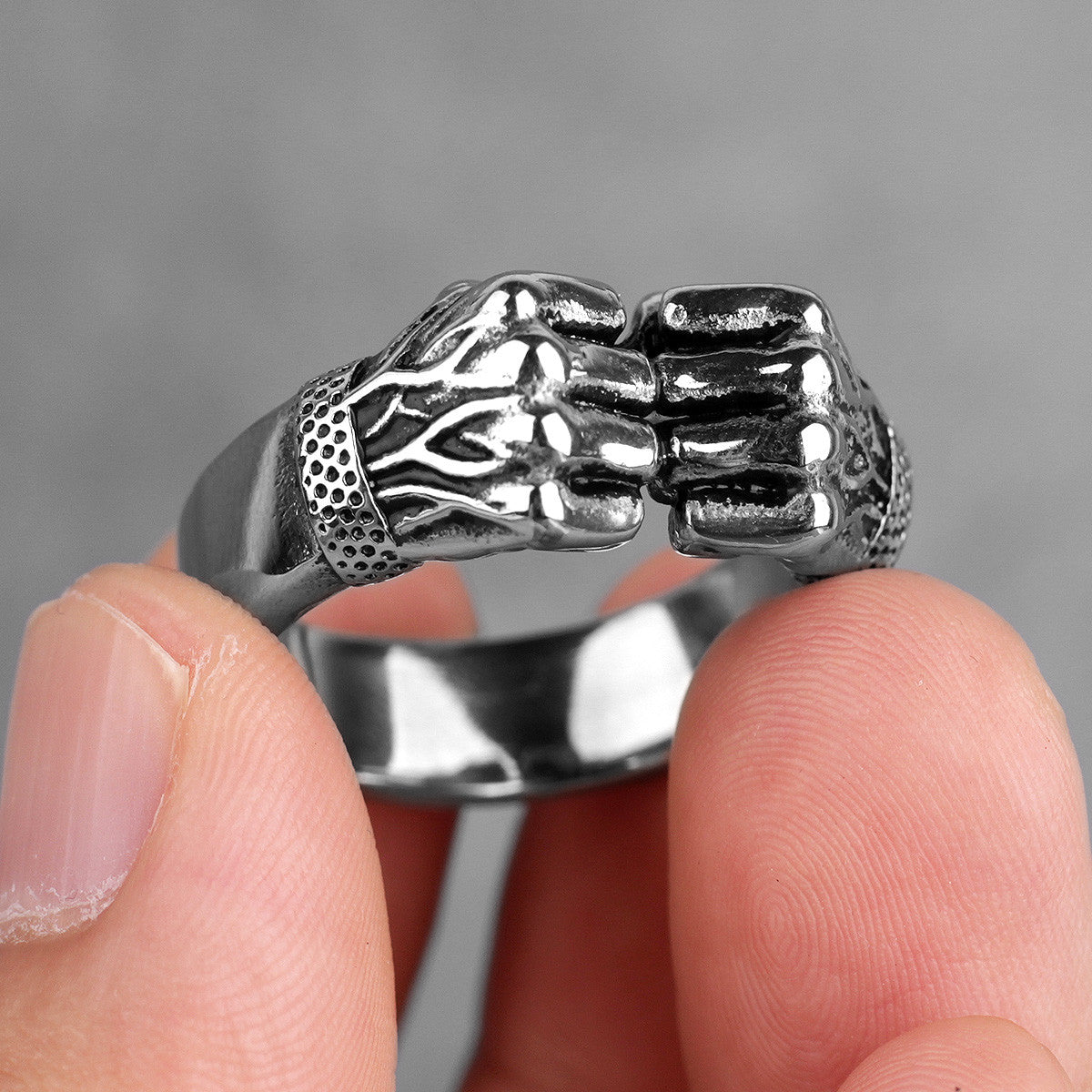 The Fist | 316L Stainless Steel Angry Fist Of Power Street Wear Ring