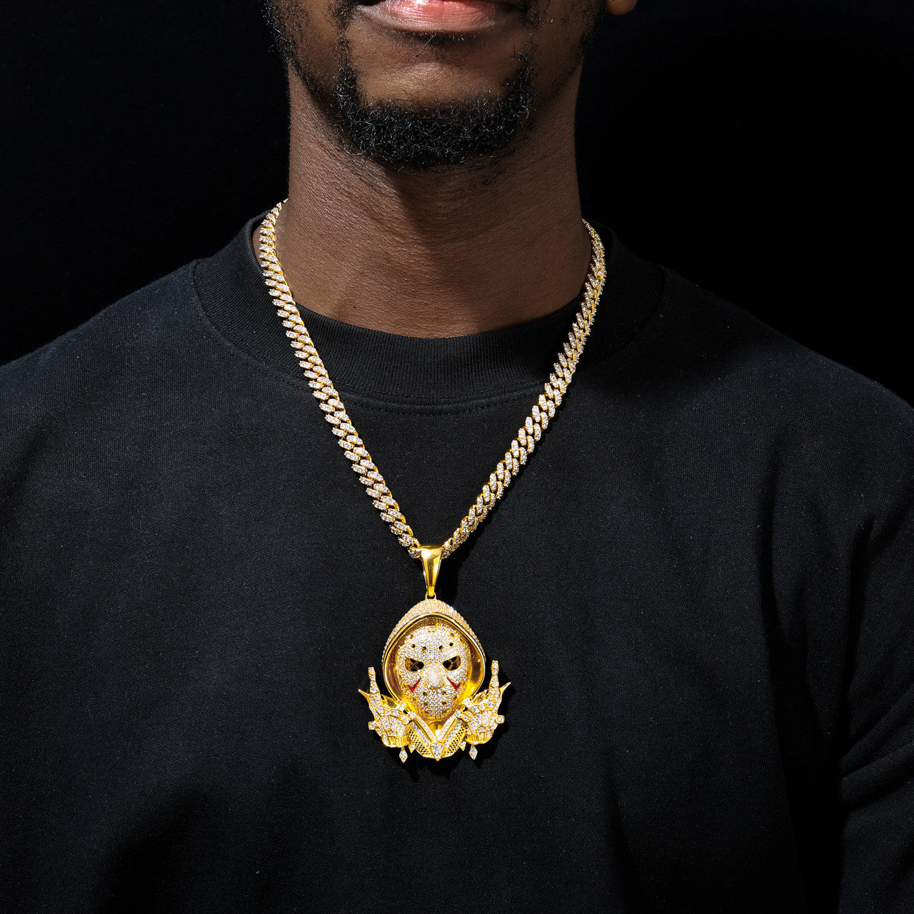 The Retribution | Moissanite Diamond Solid Sterling Silver Iced Blinged Out Pendant