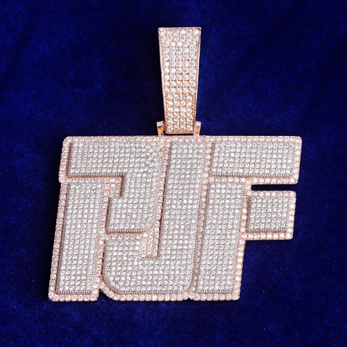 80's Fusion | Iced Blinged Out Custom Made Hip Hop Nameplate Pendant