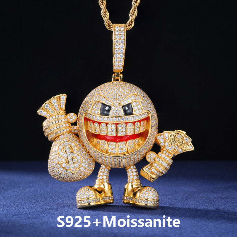 Crazy Bout My Paper | Moissanite Diamond Money Bag Iced Blinged Out Pendant