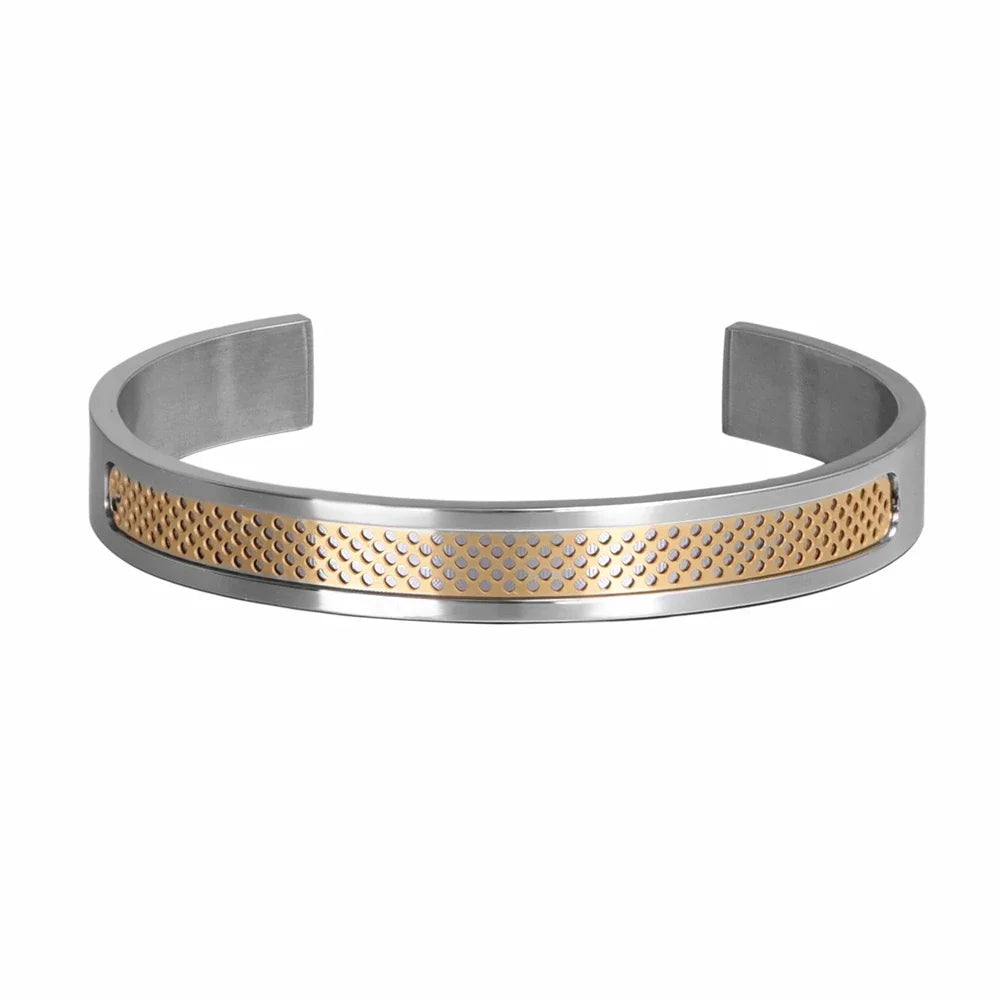 Cuffed Luxury | Solid Stainless Steel Men's Hip Hop Bangle Bracelets