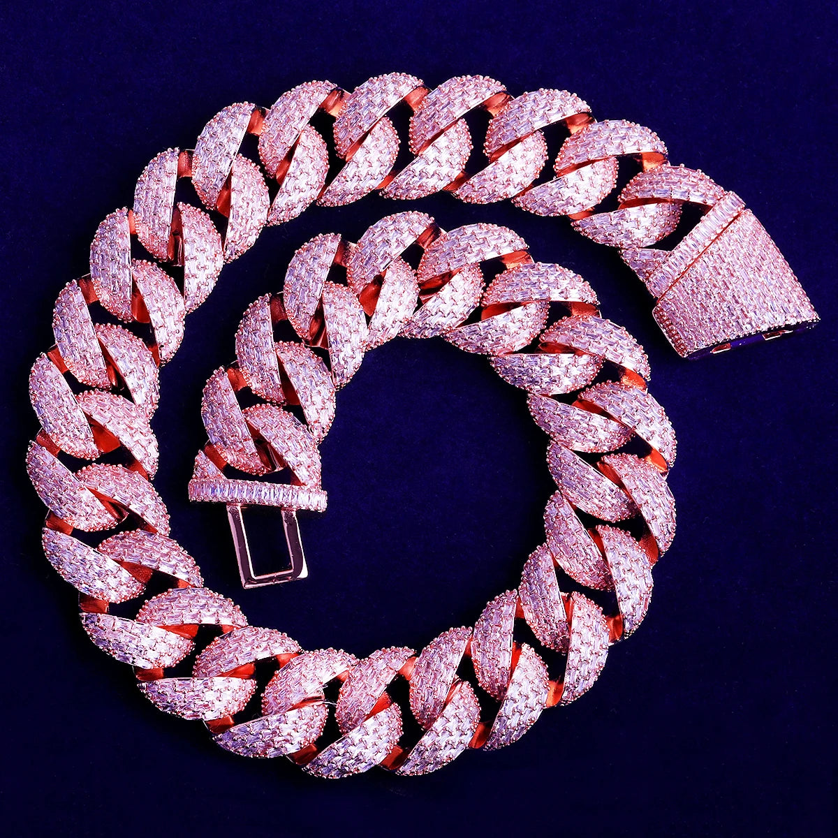 Baguette Street | VVS Diamond CZ Iced Bling Out Designer Cuban Link Chain Necklace