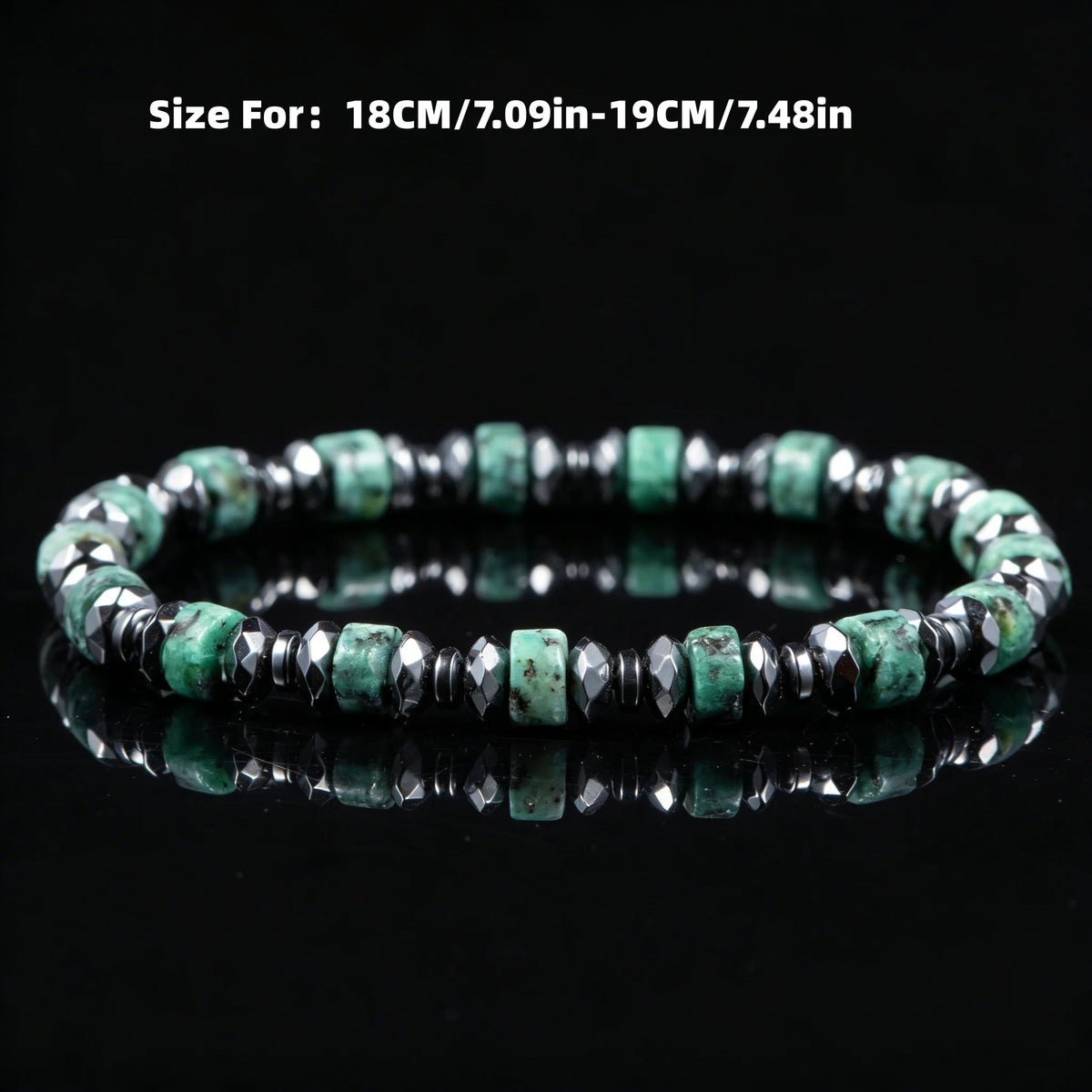 Nature's Ice | Natural Hematite Stone Elastic adjustable Luxury Hip Hop Bracelets,