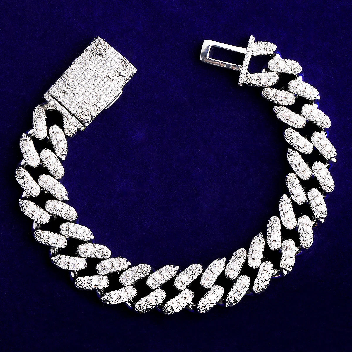 Flora Dove | VVS Diamond CZ Luxury Love Beauty Abundance Miami Cuban Link Bracelet