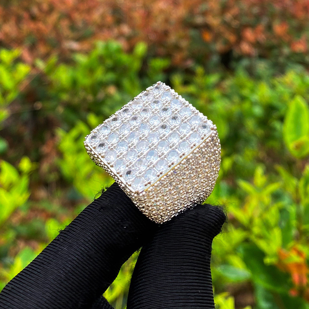 The Freeze | Iced Blinged Out VVS Diamond CZ Prong Set Hip Hop Frozen Ice Ring