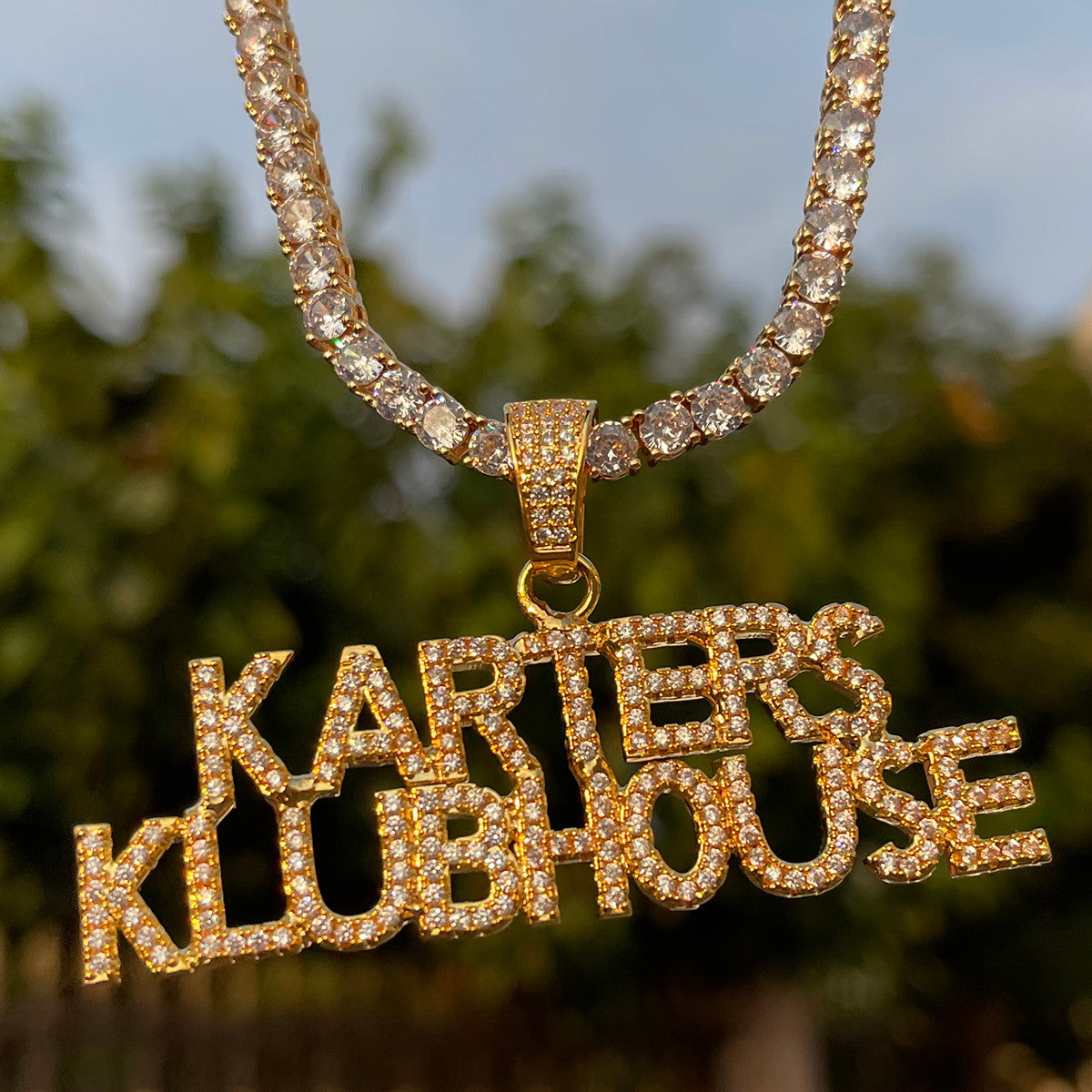 The Klubhouse | 4 Prong Set VVS Diamond CZ Classic Personalized Hip Hop Pendant