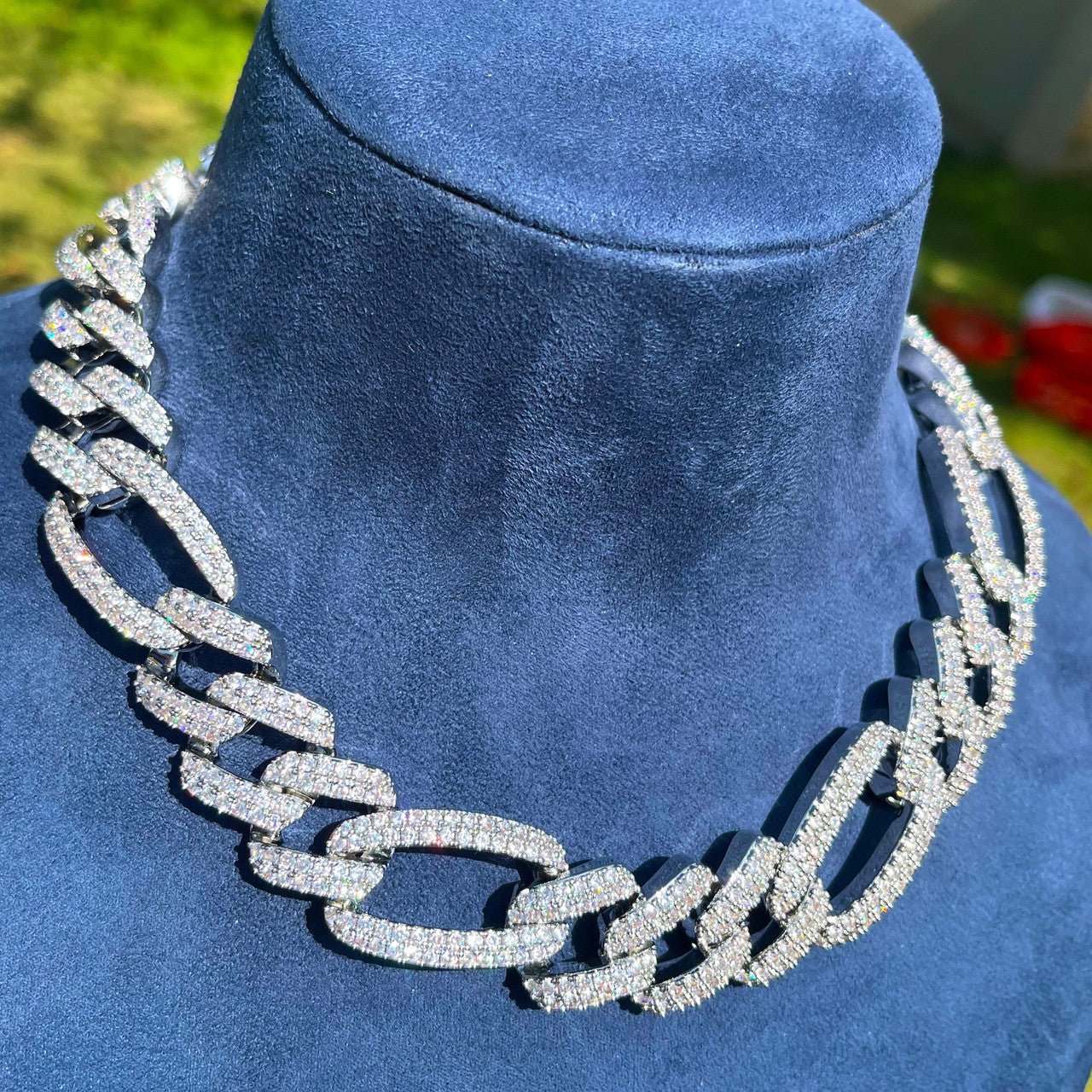 The Cubaro | Cuban Link Figaro Mixed Prong Set Link VVS Diamond Hip Hop Chain