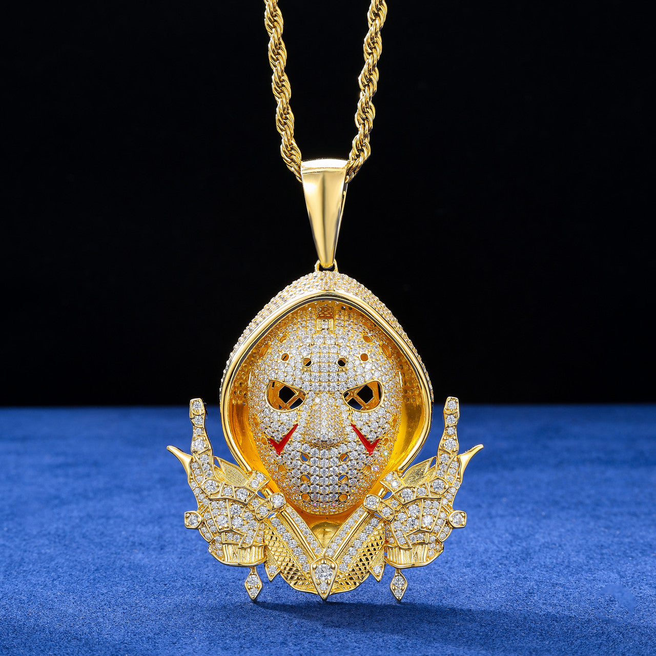 The Retribution | Moissanite Diamond Solid Sterling Silver Iced Blinged Out Pendant 