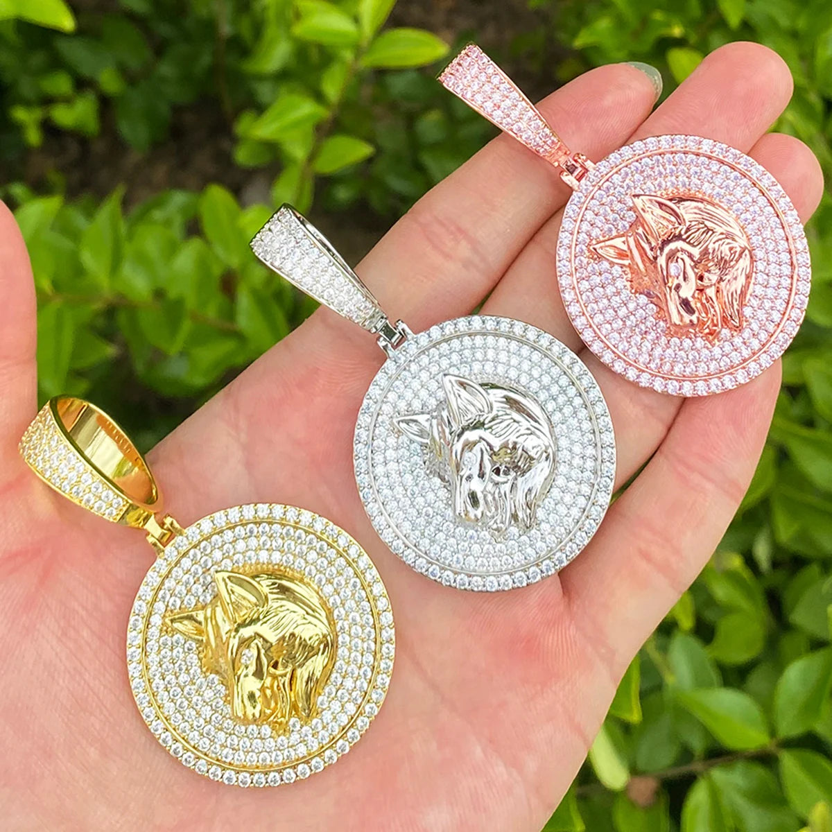 Alpha Wolf | 5AA+ Iced Blinged Out VVS Diamond CZ Hip Hop Pendant