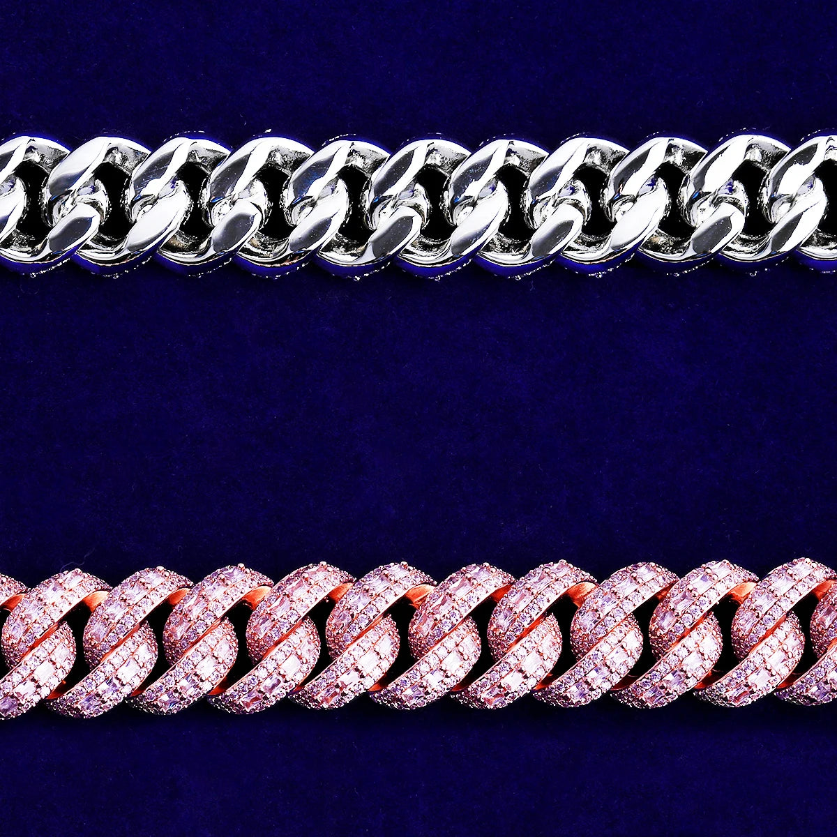 The Slab | VVS Diamond CZ Iced Pieces 4 Prong Set Hip Hop Cuban Link Bracelet